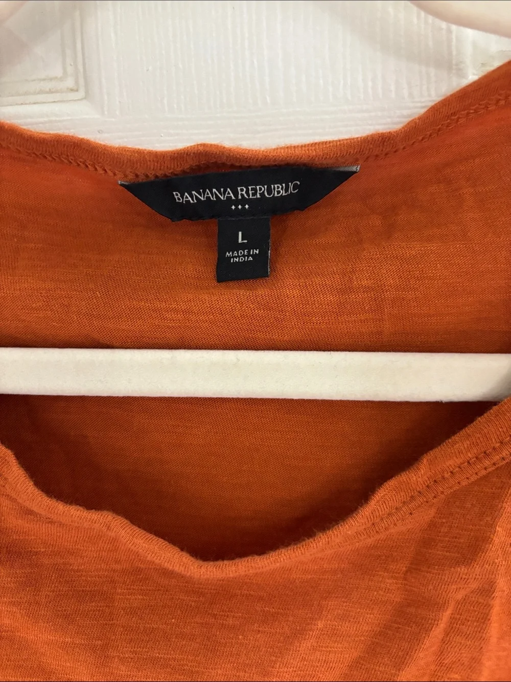 Banana Republic Rust Orange Puff-Sleeve Women's Top